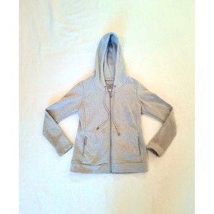 Ugg Hoodie Small Gray Full Zip Sweatshirt Jacket Sweater Zip Fleece Lined Women